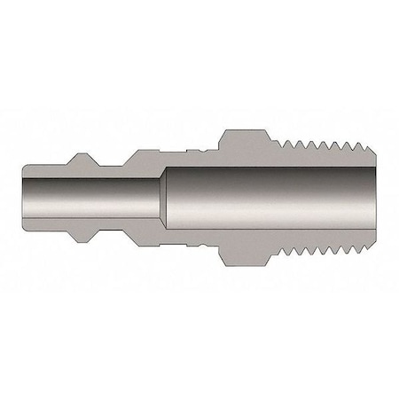 Industrial Interchange Male Plug, 1/2 in Body Size, 1/4 in NPTF MPN:D4M2