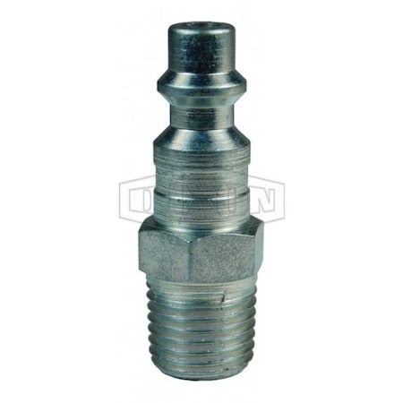 Industrial Interchange Male Plug, Steel, 3/4 in Body Size, 3/4 in NPTF MPN:D6M6