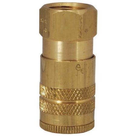Quick Connect Coupler, Air Chief, Female NPT, 3/8 in Body Size, 1/4 in, Brass MPN:DC2023