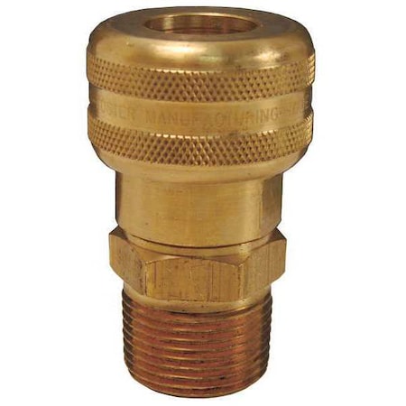 Industrial Quick Connect Coupler, AirChief Series, 1/4 in Coupler x 3/8 in MNPT, Brass MPN:DC2103