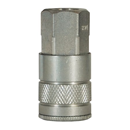 Quick Connect Coupler, Air Chief, Female NPT, 3/8 in Body Size, 3/8 in Steel MPN:DC26