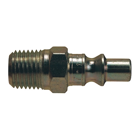 Quick Connect Plug, ARO Interchange, Male NPT, Steel, 1/4 in MPN:DCP37