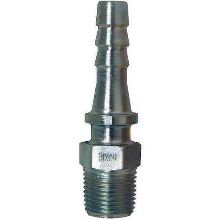 Boss Male Stem Steel, 1/2