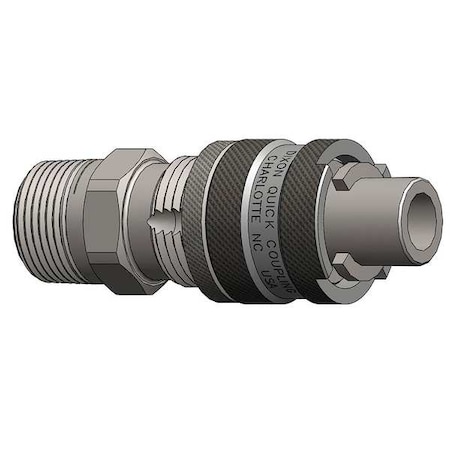 Male to Bowes Nipple, (M)NPT, 1/2, Steel MPN:N4M4-LS