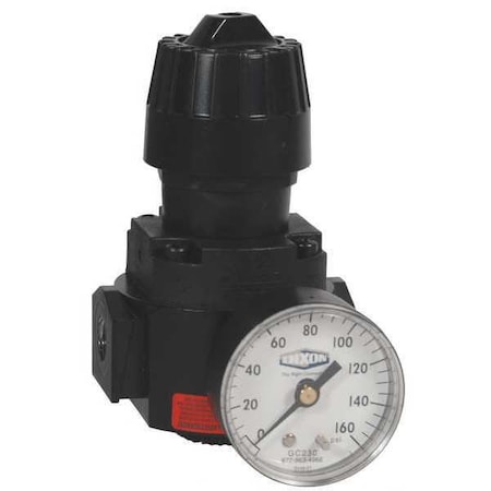 Wilkerson Compact Regulator w/gauge, 1/2