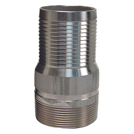 King Nipple, NPT Threaded Stainless, 3