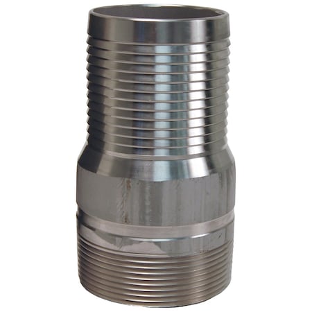 King Nipple, NPT Threaded Stainless, 6