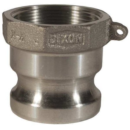 Fire Hose Adapt, Straight, NPTxCamGroove A MPN:75-A-AL