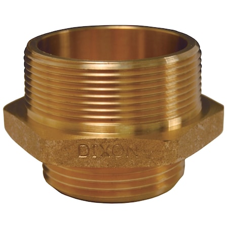 Double Male Hex Nipple, BR, 3