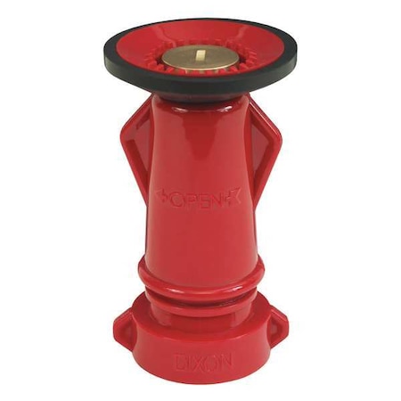 Fire Hose Nozzle, 1-1/2 In., Red MPN:PFNB150S
