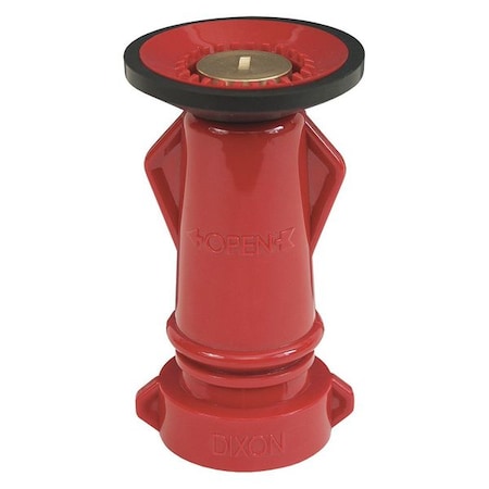 Fire Hose Nozzle, 3/4 In., Red Bumper MPN:SL075