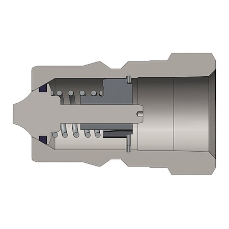 H-Series FNPT, 1/4 In., Plug, 1/4 In., BR MPN:H2F2-B