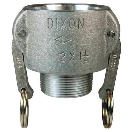 Coupler, 2 x 1-1/2 In, 250 psi, Aluminum MPN:2015-B-AL
