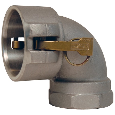 Cam/Groove 90 Elbow Coupler, FNPT 3