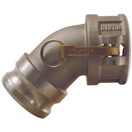 Cam/Groove 45 Adapter, Couplr Elbow, AL, 3