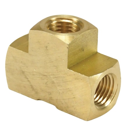 Brass Tee Pipe Fitting, 1/4 in FNPT MPN:3220404C
