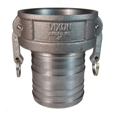 Cam/Groove Coupler x Hose, Shank, 4