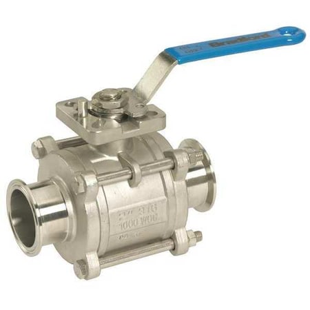 Encap Sanitary 3pcs., SS Ball Valve, 1