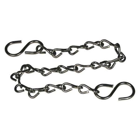 Jack Chain with S Hook Stainless, 12