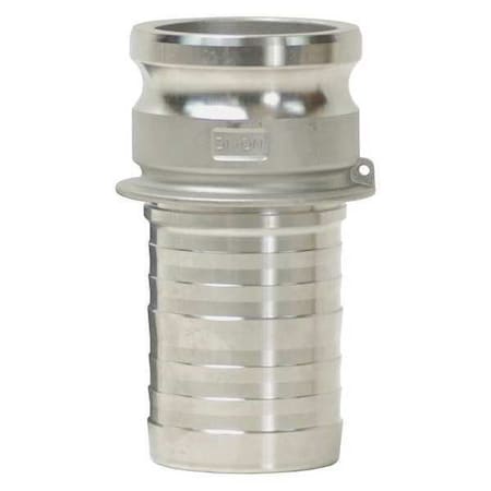 Crimp Cam/Groove adapter x Hose, AL, 3