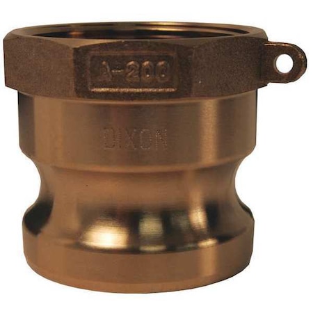 Adapter, 4 In, 100 psi, Male Adapter x FNPT MPN:G400-A-BR