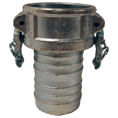 Cam/Groove Coupler x Hose, Shank, 4