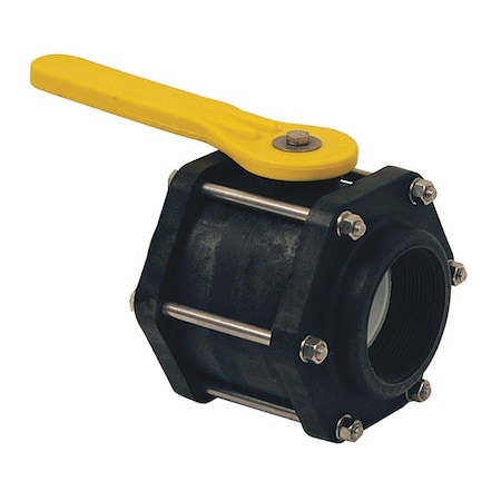 Polypropylene 6Bolt Ball Valve, 3