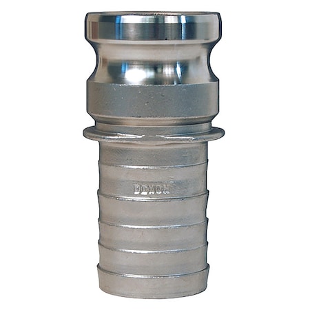 Cam and Groove Notched Adapter x Hose, 2