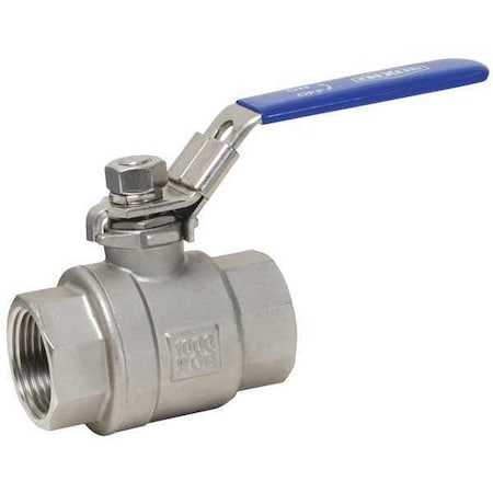 SS Ball Valve Full Port, Locking, 2