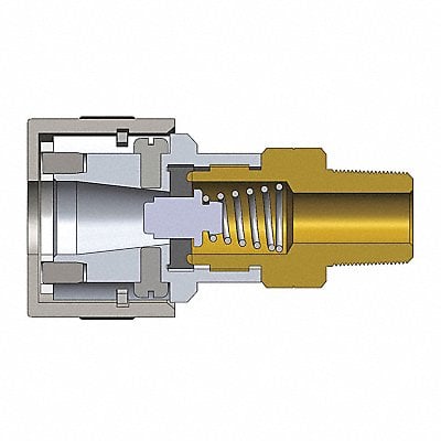 Quick Connect Plug Male 2.22 Aluminum MPN:2SHDM2
