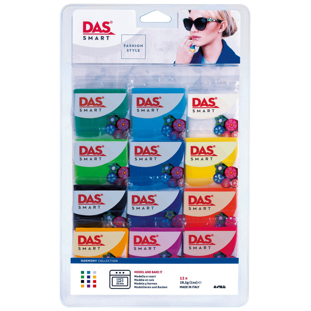DAS Smart Clay Set, 1 Oz, Harmonic, Set Of 12 Packs MPN:PACF321800