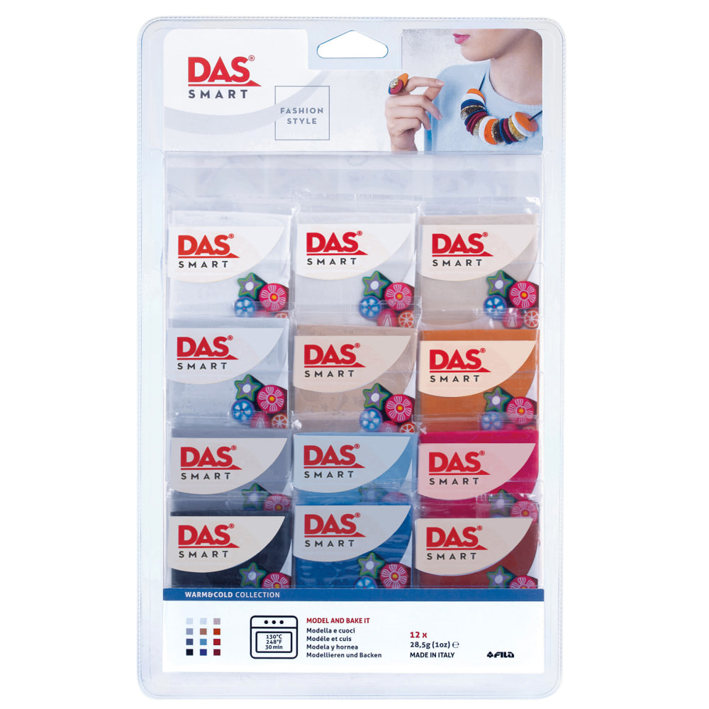 DAS Smart Clay Set, 1 Oz, Warm & Cool, Set Of 12 Packs MPN:PACF322300