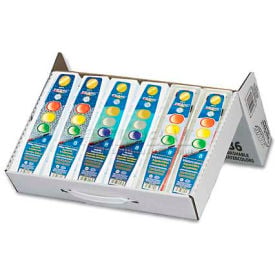Prang 80519 Semi-Moist Watercolors 8 Assorted Colors 36/Set 80519