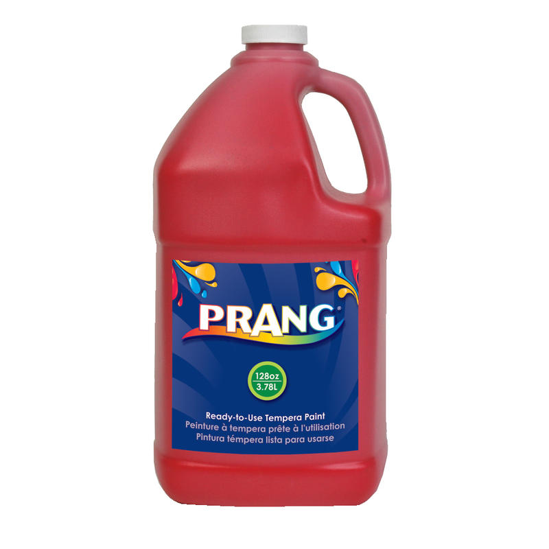 Prang Ready-To-Use Tempera Paint, 128 Oz., Red MPN:22801