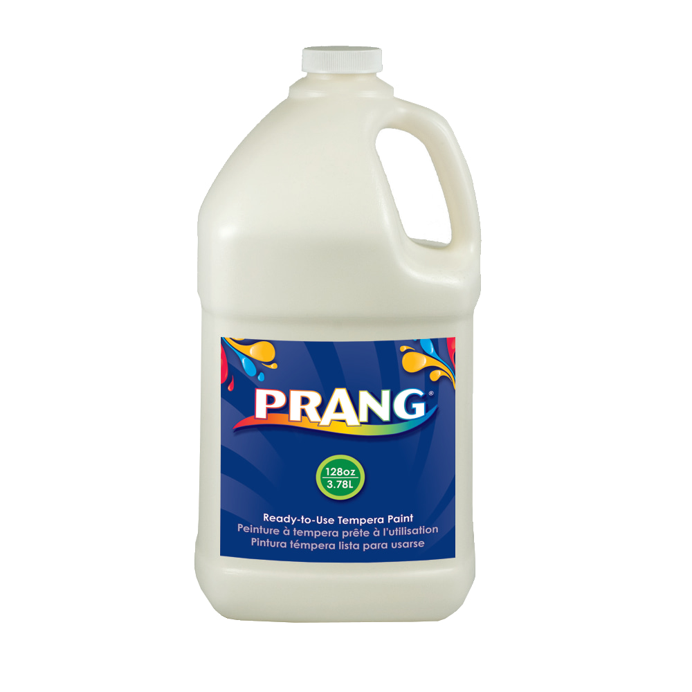 Prang Ready-To-Use Tempera Paint, 128 Oz., White MPN:22809