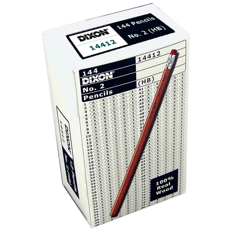 Ticonderoga Dixon Pencils, #2 Soft Lead, Box Of 144 MPN:14412