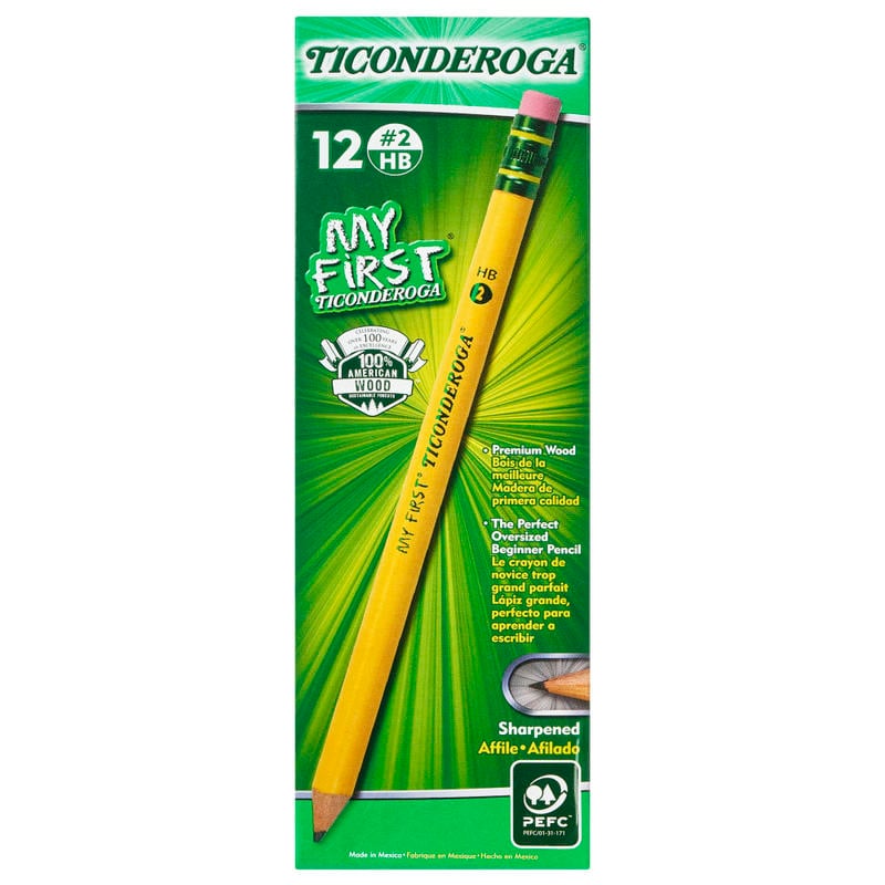 My First Ticonderoga Pencil, Sharpened, Box Of 12 MPN:33312