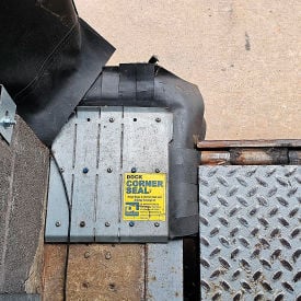DL Manufacturing Dock Corner Seal Left & Right Side Metal Backed w/ Vinyl Fingers CS1340