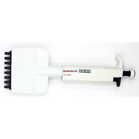 Micropipette, 8-Channel, 50-300uL, ABS MPN:21R817