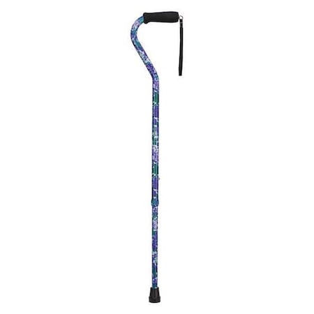 Adjustable Cane, Offset, Purple Flowers MPN:502-1300-9904