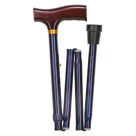 Folding Cane, Standard, 14in H, Blue, Single MPN:502-1325-0100