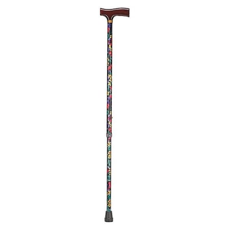 Adjustable Cane, Derby-Top, Wood, Floral MPN:502-1351-9909