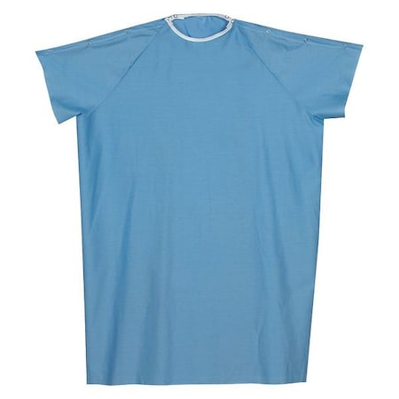 Easy Access Gown, Cotton/Polyester, Blue, One Size Fits Most MPN:532-8032-0139