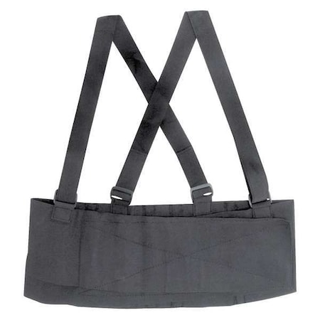 Back Support, L, Hook-and-Loop, Black MPN:632-6400-2221