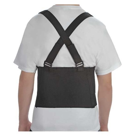 Back Support, XL, Hook-and-Loop, Black MPN:632-6400-2223