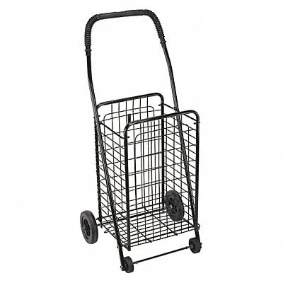 Folding Shopping Cart Black Four Wheeled MPN:640-8213-0200