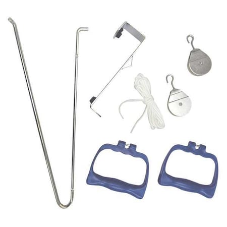 Door Pulley Exercise Set, 6.2 in H, Blue MPN:660-2030-0000
