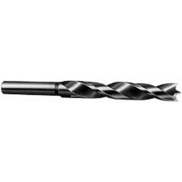 Brad-Point Drill Bits, Drill Bit Size: 0.25in , Shank Diameter: 1/4in , Tool Material: High-Speed Steel , Coated: Coated , Coating: Bright/Uncoated  MPN:62541