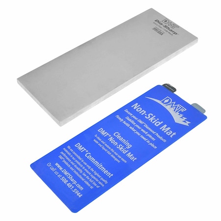 Single Grit Benchstone, 10 in W, 4 in L, 3/8 in H, Diamond, Extra-Fine Grit, Silver MPN:D10E