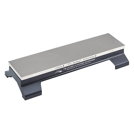 Combination Grit Benchstone with Base, 12 in W, 4 in L, 2 in H, Diamond, Coarse/Extra-Coarse Grit MPN:D12CX-WB